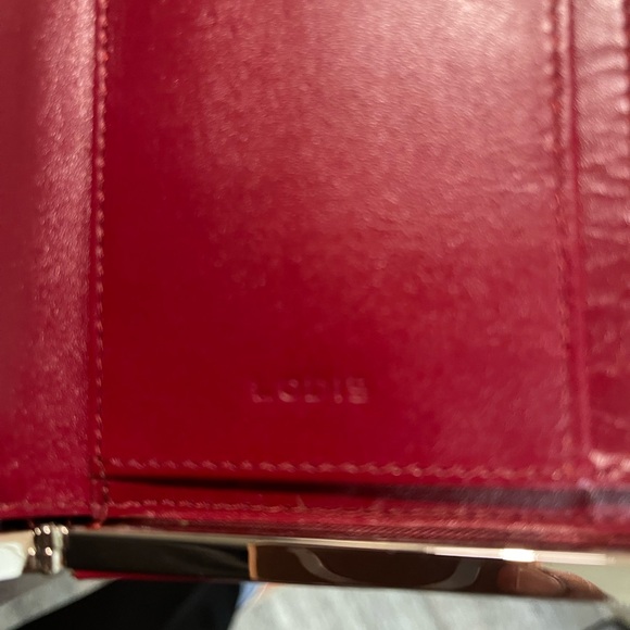 Lodis Red Textured Wallet - Picture 7 of 9